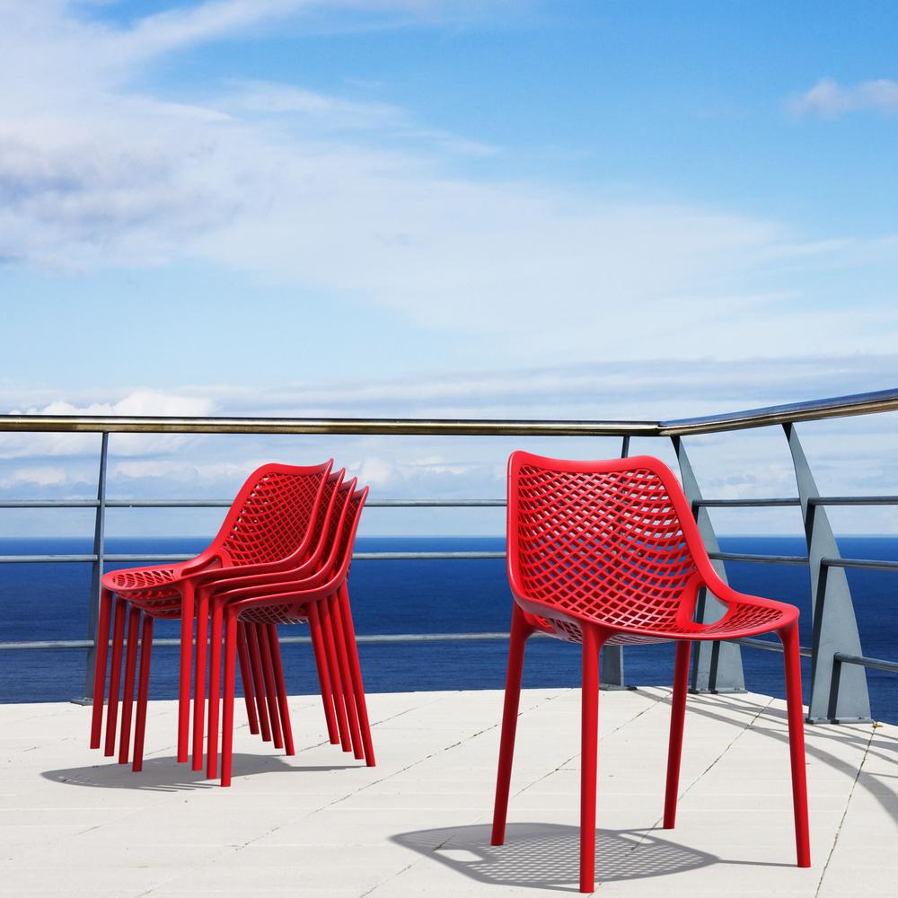 Outdoor Dining Chair, Set of 2, Red, Belen Kox. Picture 10