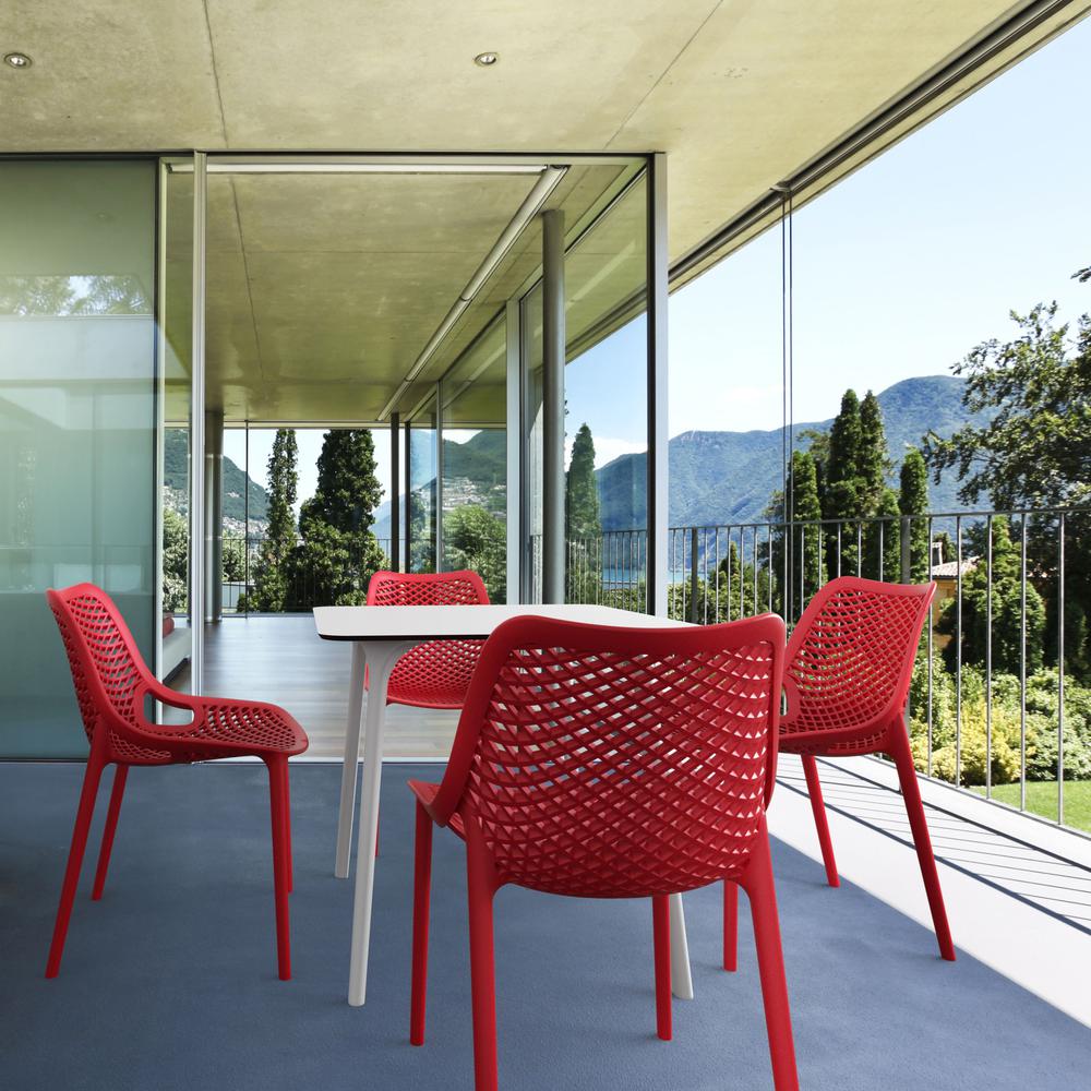 Outdoor Dining Chair, Set of 2, Red, Belen Kox. Picture 11