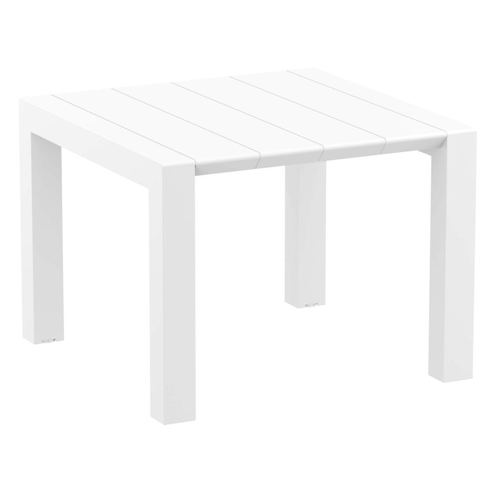Pacific 5 Piece Dining set with Extension Table and Sling Arm Chairs White Frame White Sling. Picture 3