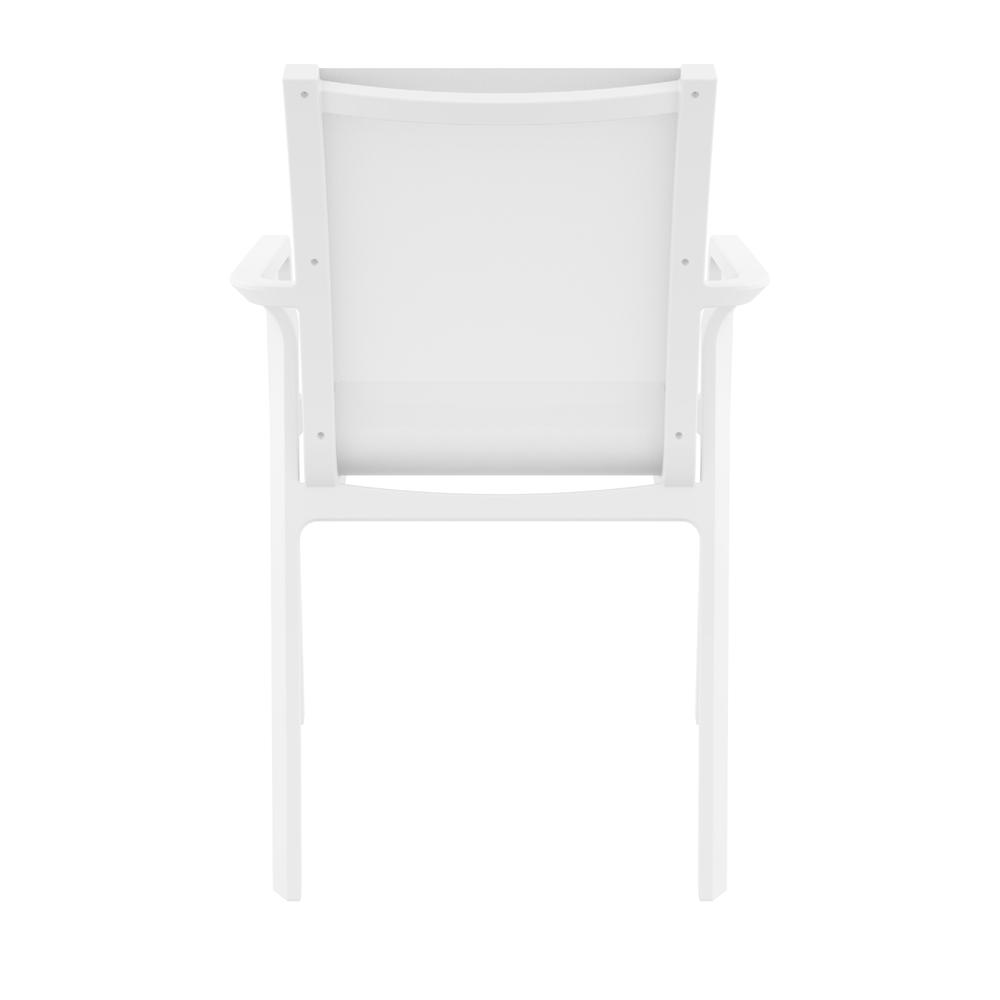 Pacific Sling Arm Chair White Frame White Sling, Set of 2. Picture 8