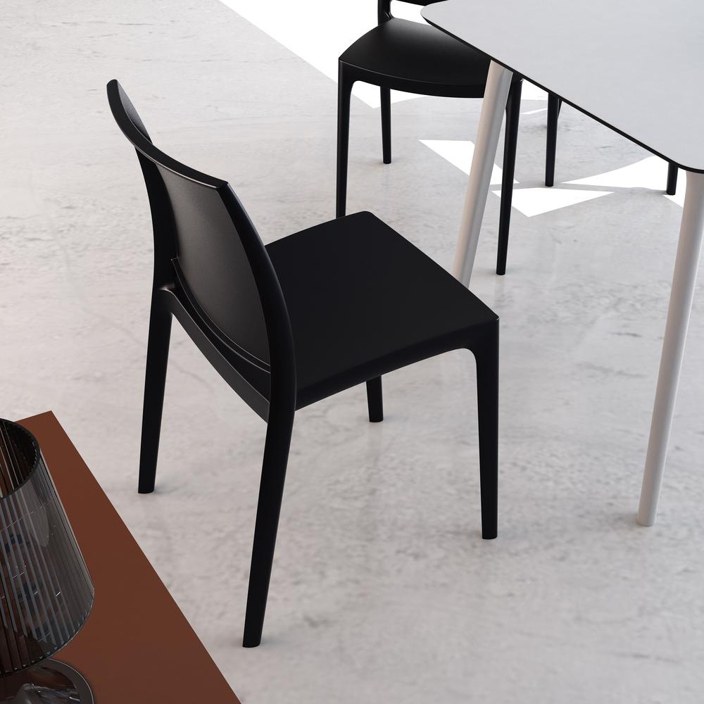 Maya Dining Chair Black, Set of 2. Picture 3
