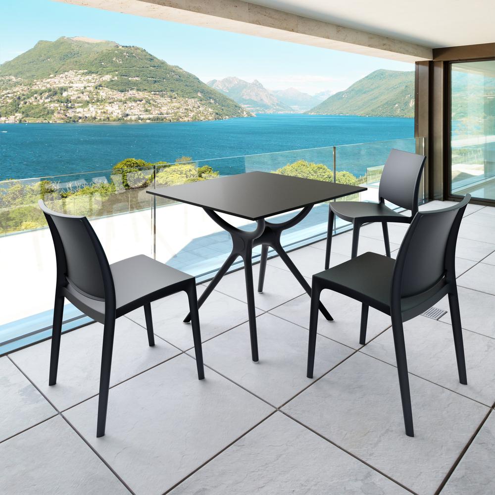Maya Dining Chair Black, Set of 2. Picture 5