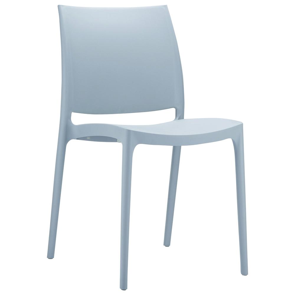Maya Dining Chair Silver, Set of 2. Picture 1