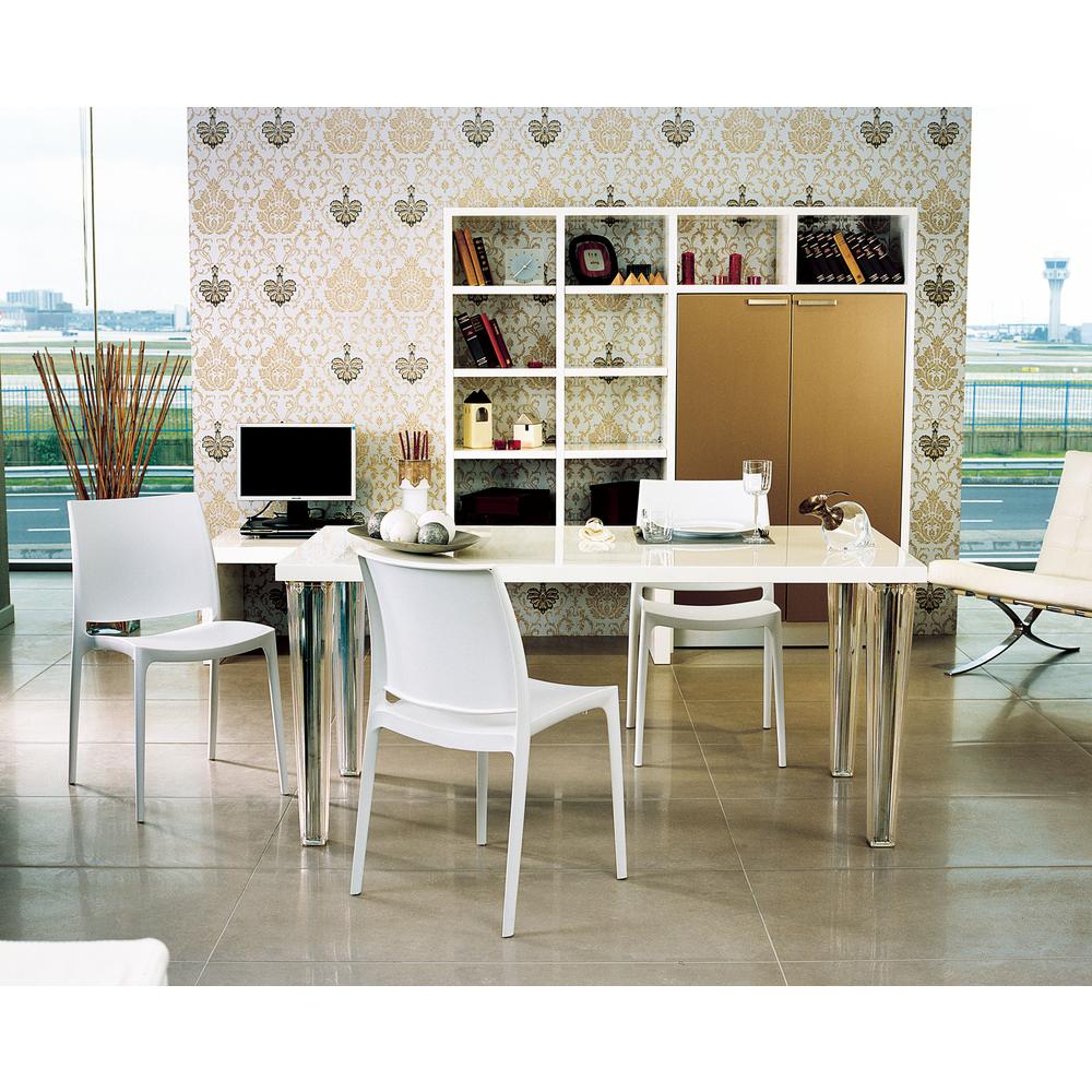 Maya Dining Chair White, Set of 2. Picture 4