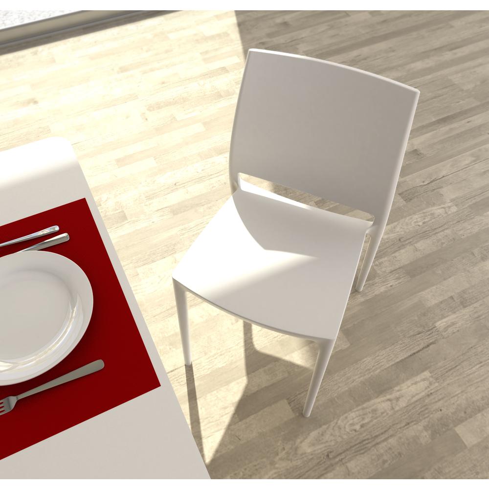 Maya Dining Chair White, Set of 2. Picture 6