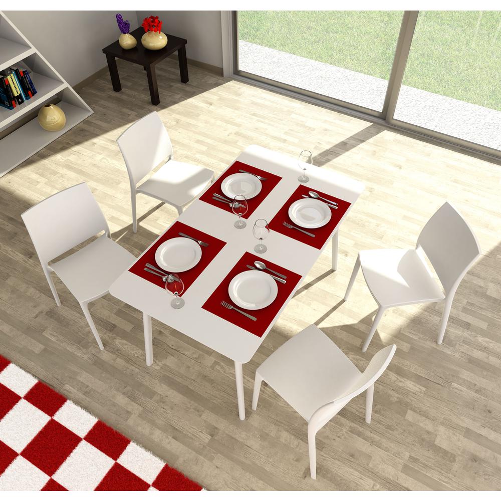 Maya Dining Chair White, Set of 2. Picture 7