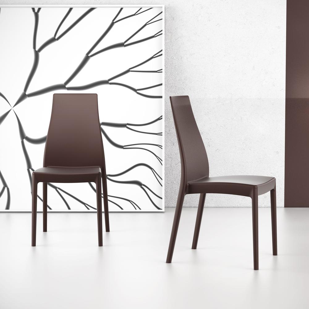 Miranda Dining Chair Brown, Set of 2. Picture 6