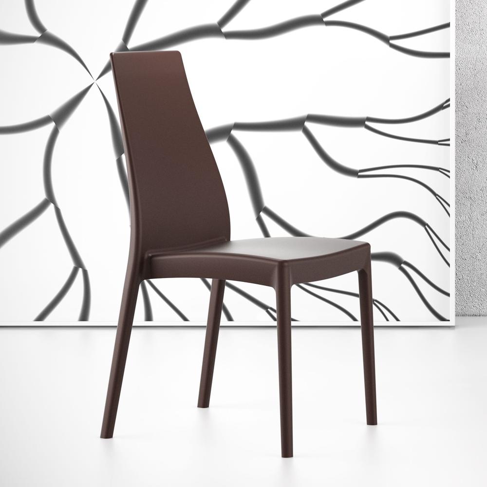 Miranda Dining Chair Brown, Set of 2. Picture 7