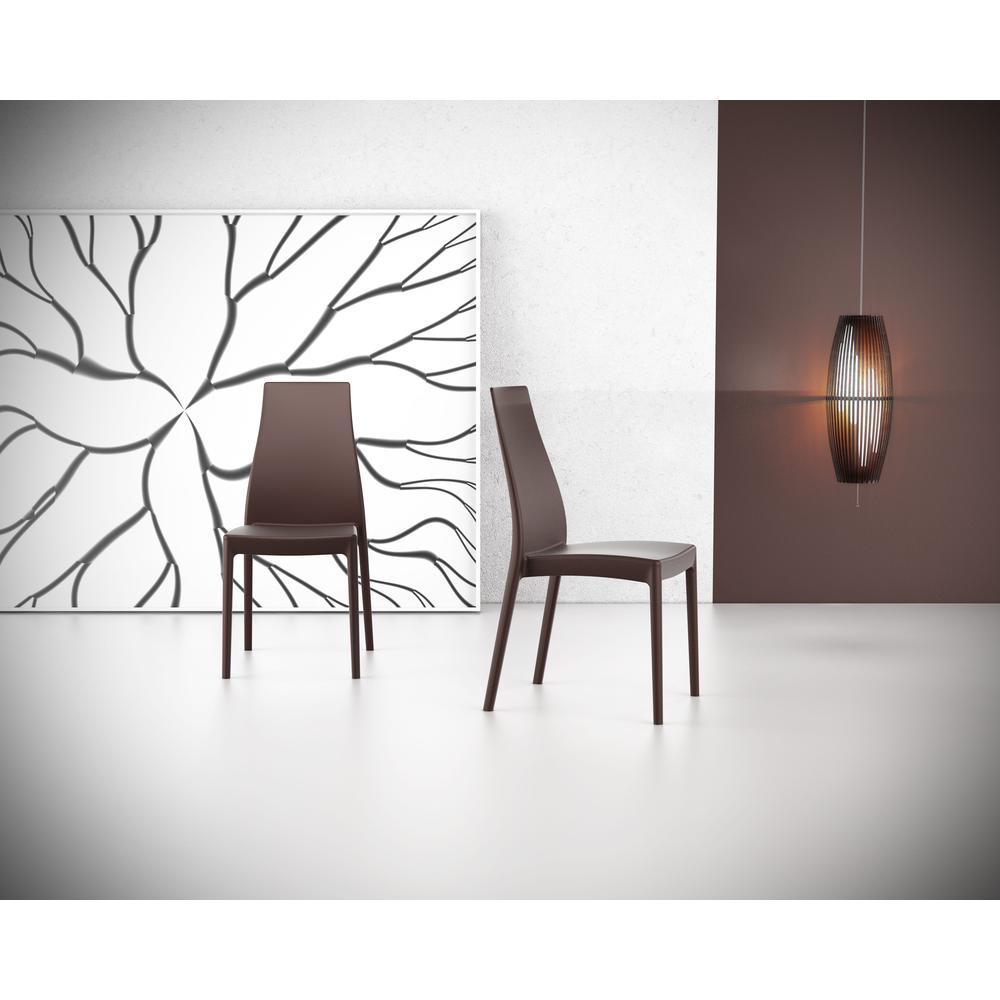 Miranda Dining Chair Brown, Set of 2. Picture 8