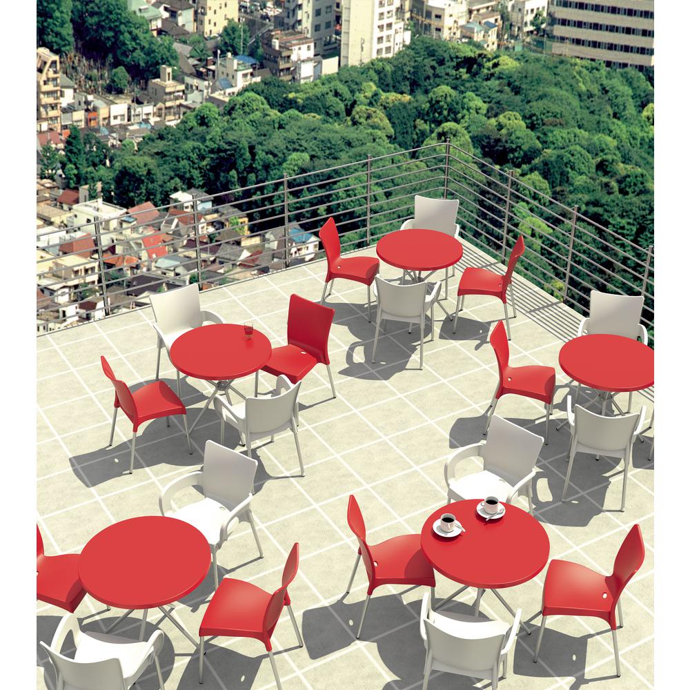 Juliette Resin Dining Chair Red, Set of 2. Picture 5