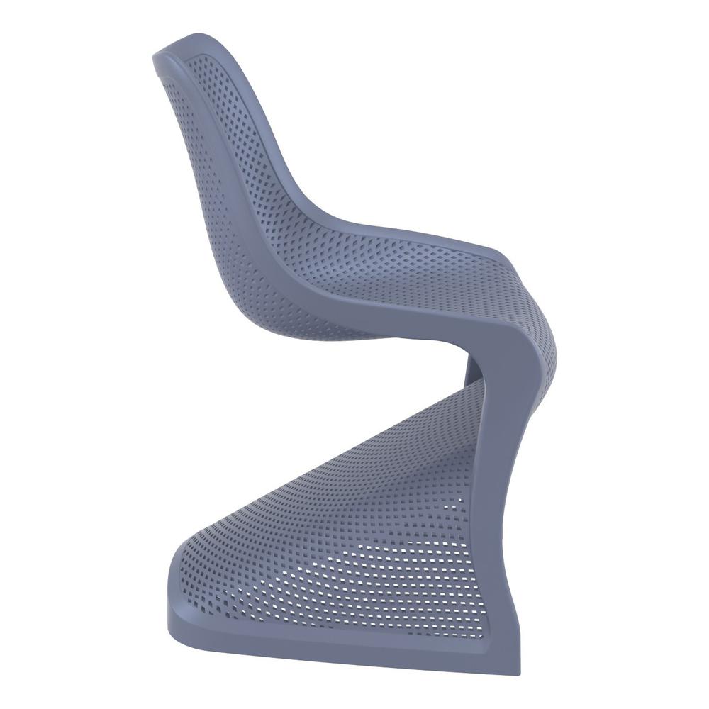 Bloom Dining Chair Dark Gray, Set of 2. Picture 6