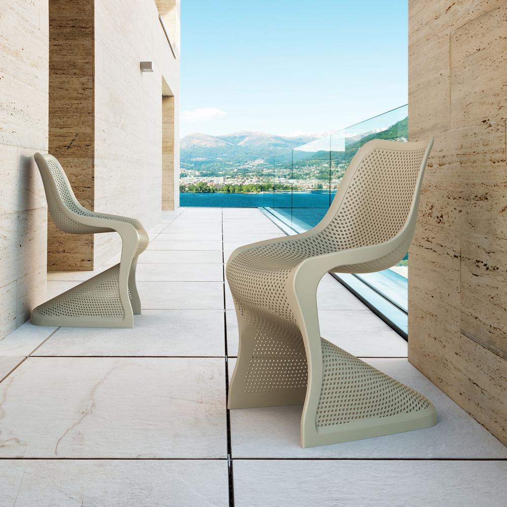 Bloom Dining Chair Taupe, Set of 2. Picture 6