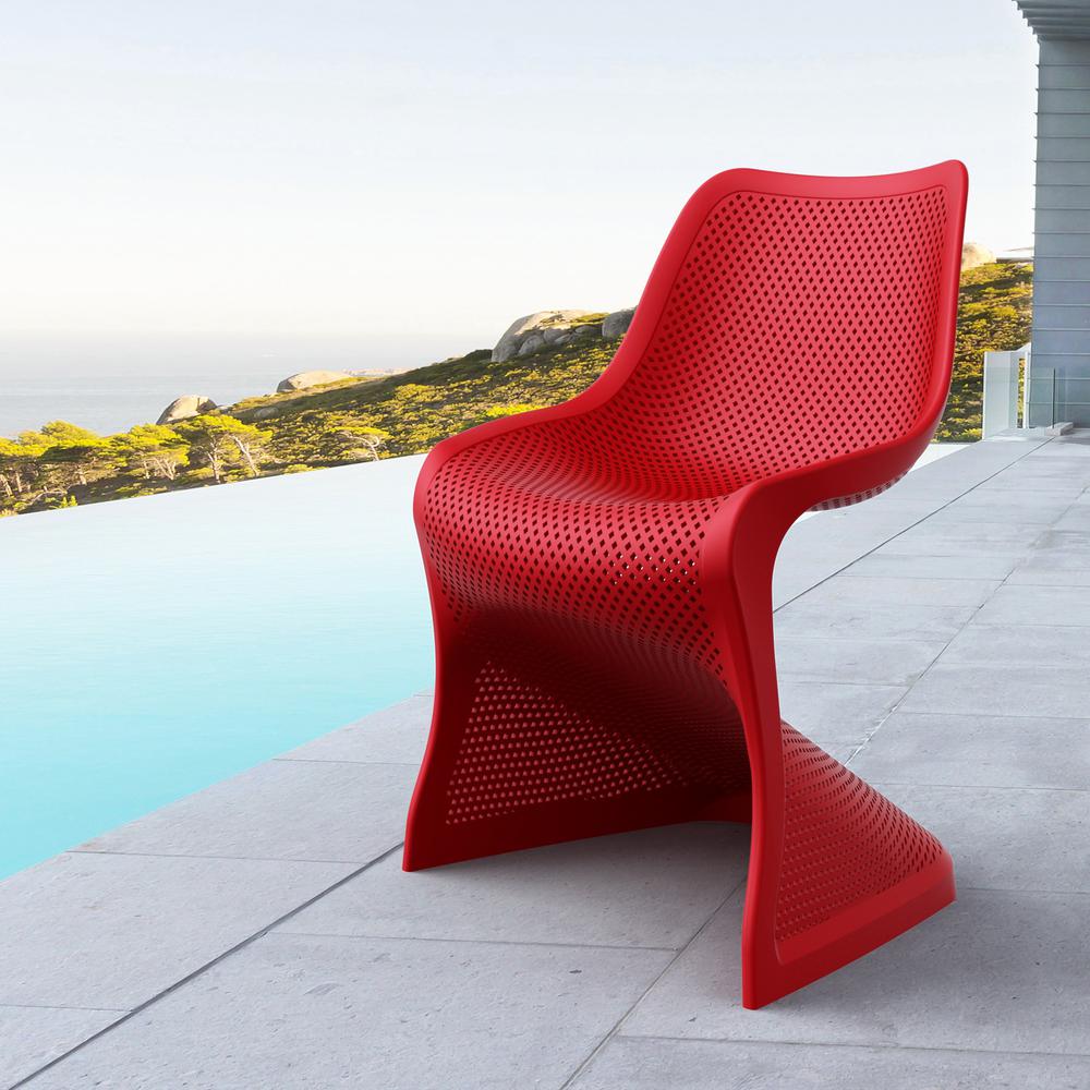 Dining Chair, Set of 2, Red, Belen Kox. Picture 6