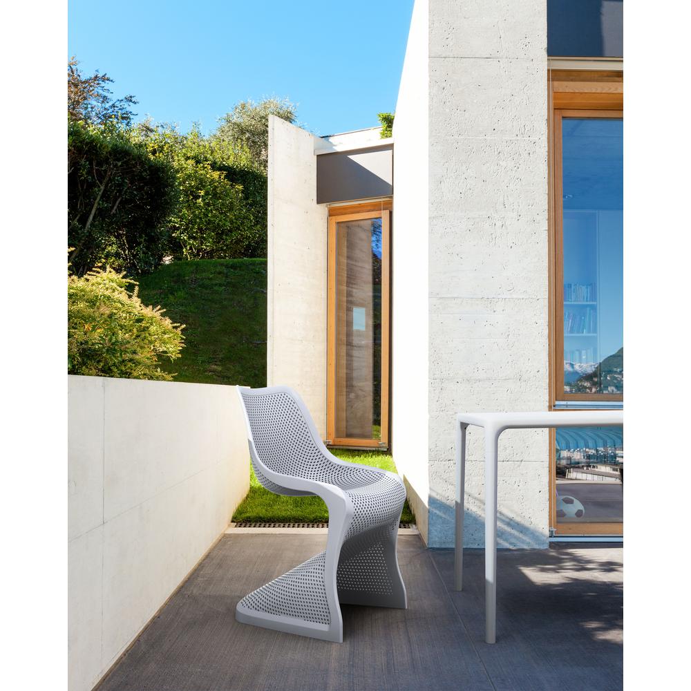 Bloom Dining Chair Silver Gray, Set of 2. Picture 7