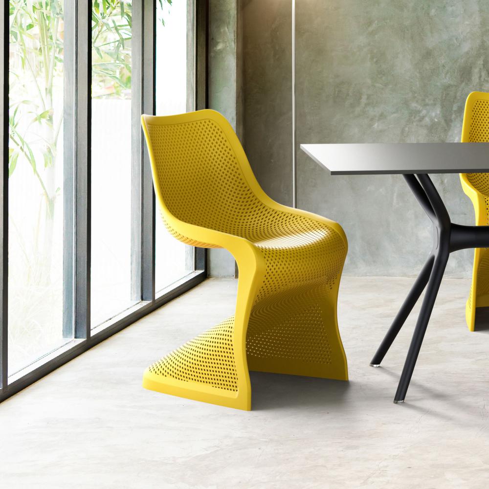 Bloom Dining Chair Yellow, Set of 2. Picture 6