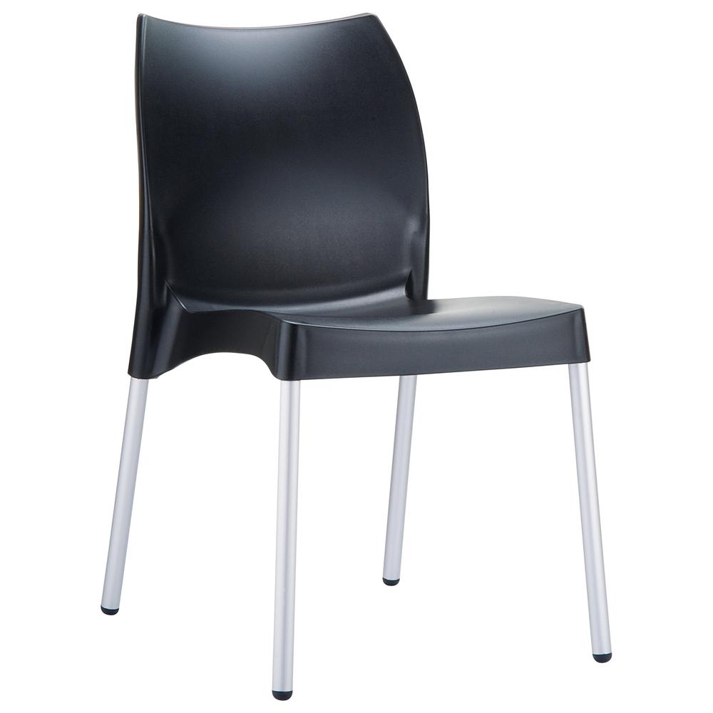 Outdoor Dining Chair, Set of 2, Black, Belen Kox. Picture 1