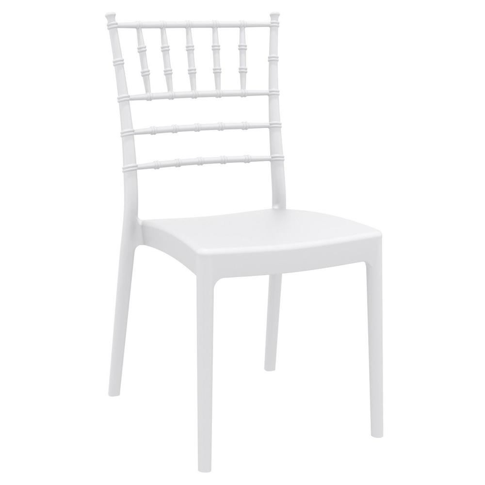 Josephine Outdoor Dining Chair White, Set of 2. Picture 1