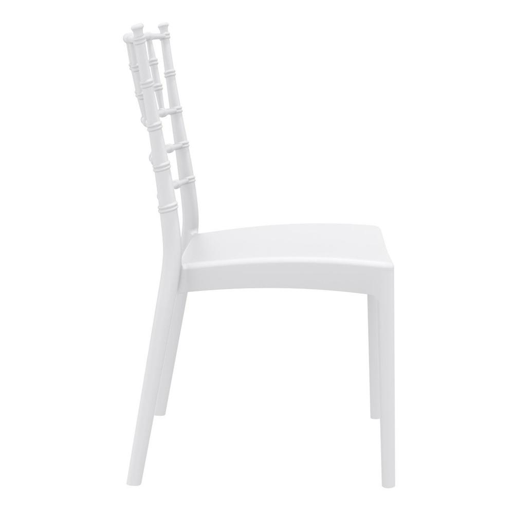 Josephine Outdoor Dining Chair White, Set of 2. Picture 2