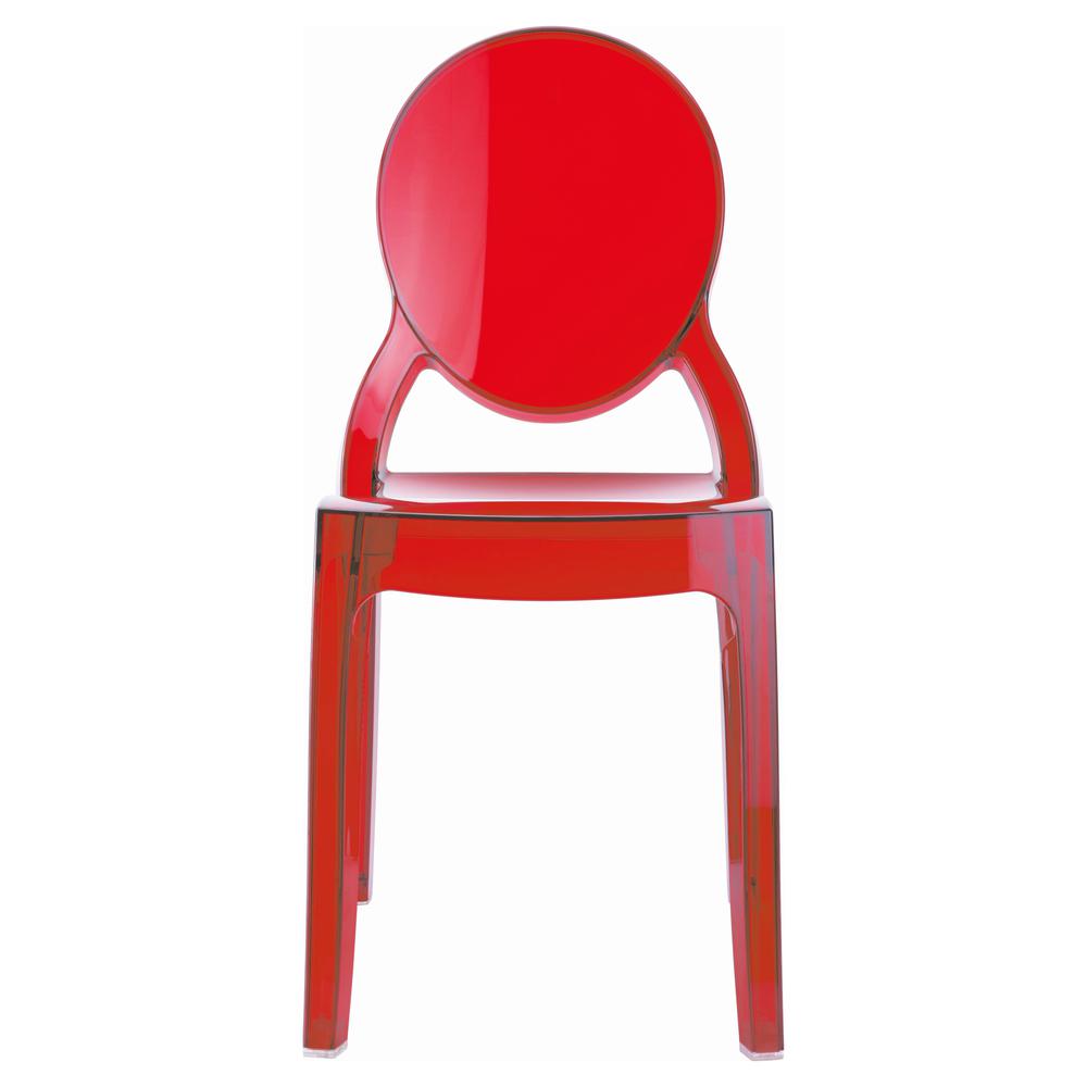 Kids Chair, Transparent Red, Belen Kox