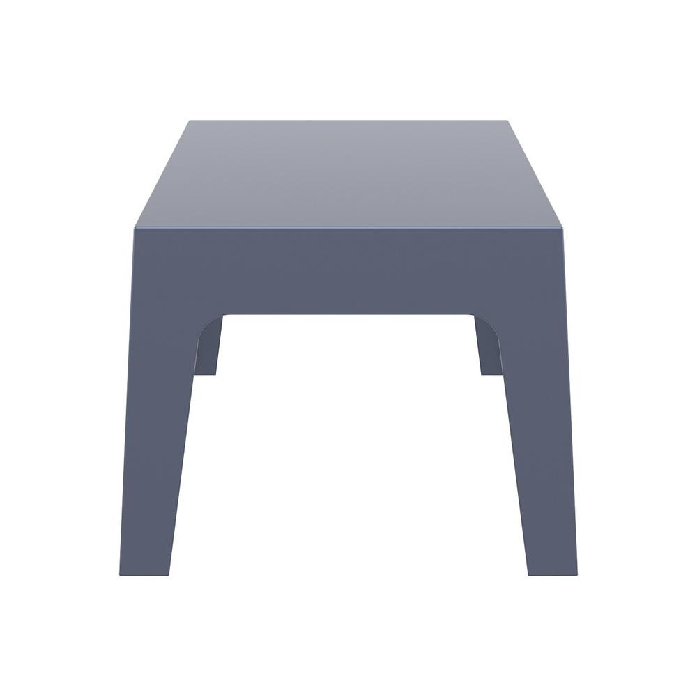 Box Resin Outdoor Center Table Dark Gray. Picture 3