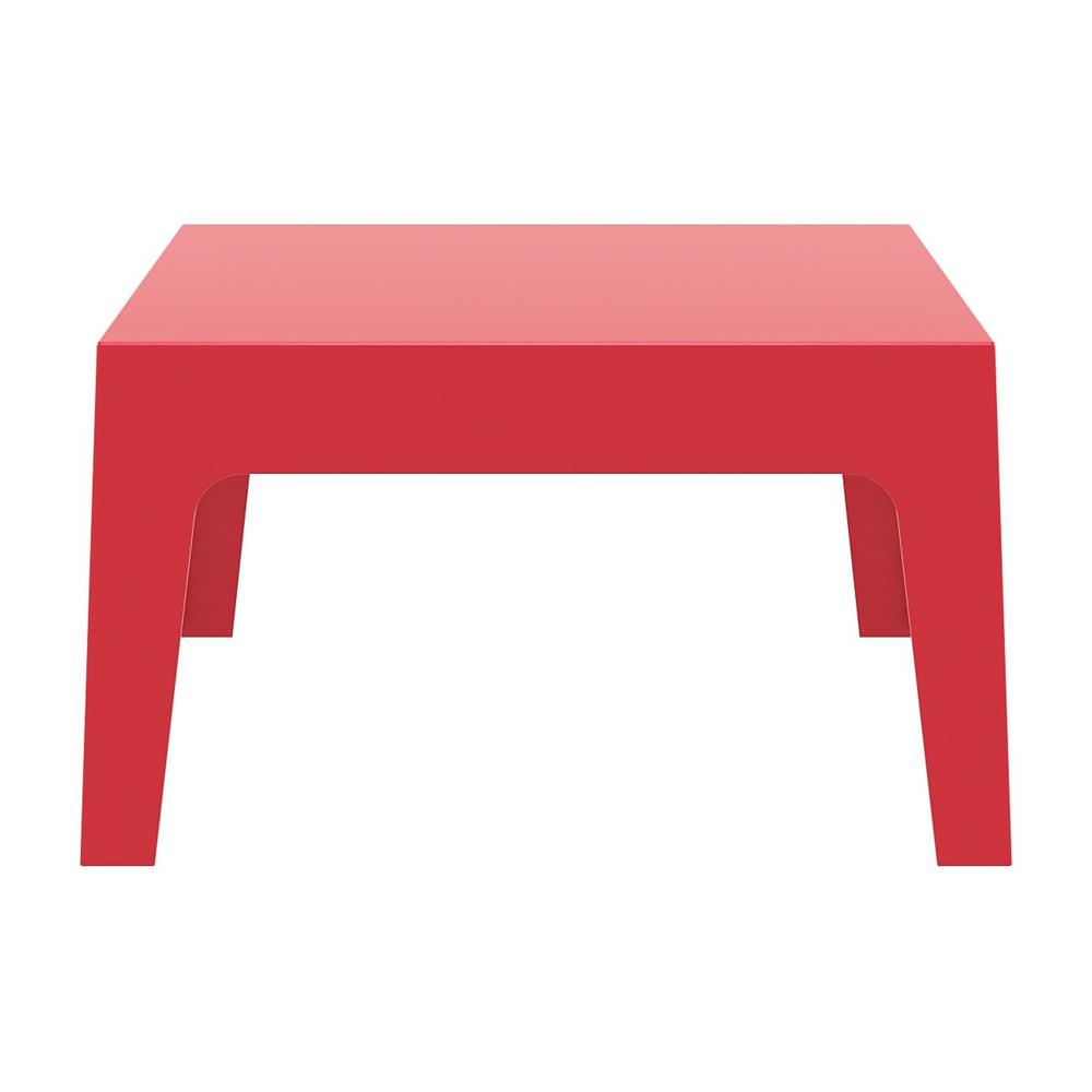 Box Resin Outdoor Center Table Red. Picture 2