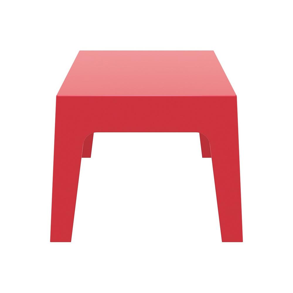 Box Resin Outdoor Center Table Red. Picture 3
