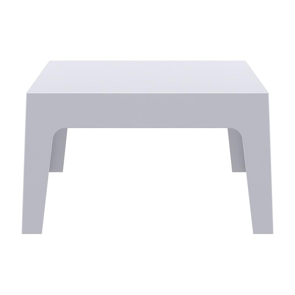 Box Resin Outdoor Center Table Silver Gray. Picture 2