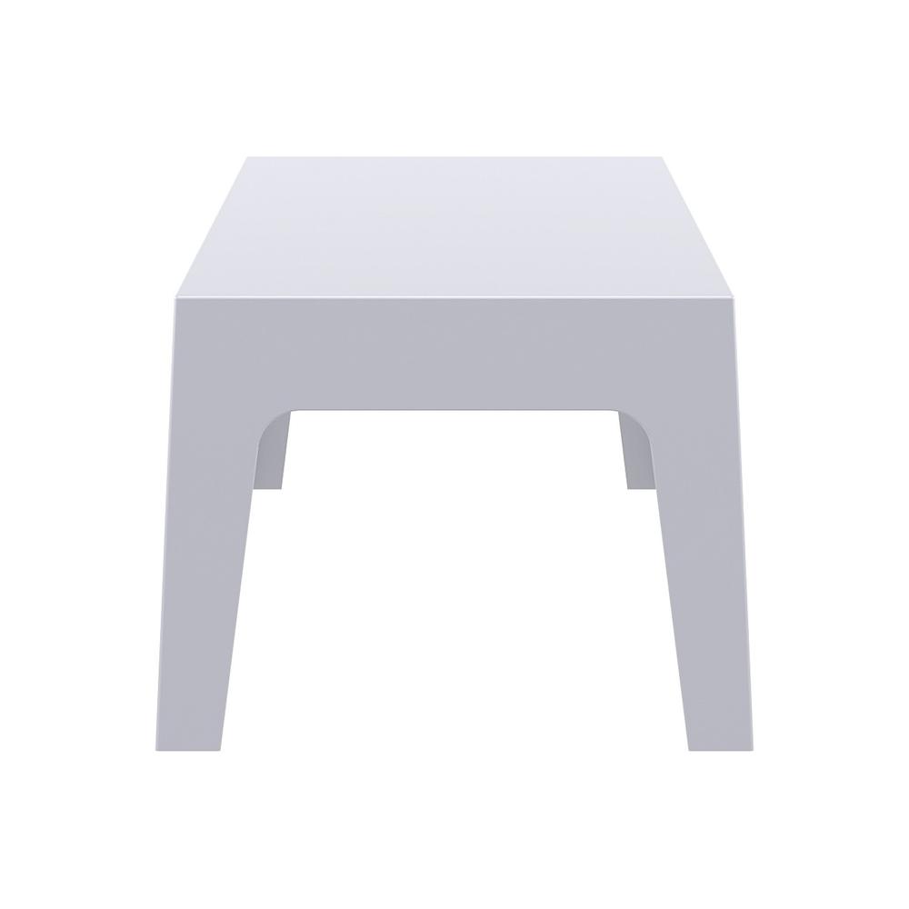 Box Resin Outdoor Center Table Silver Gray. Picture 3