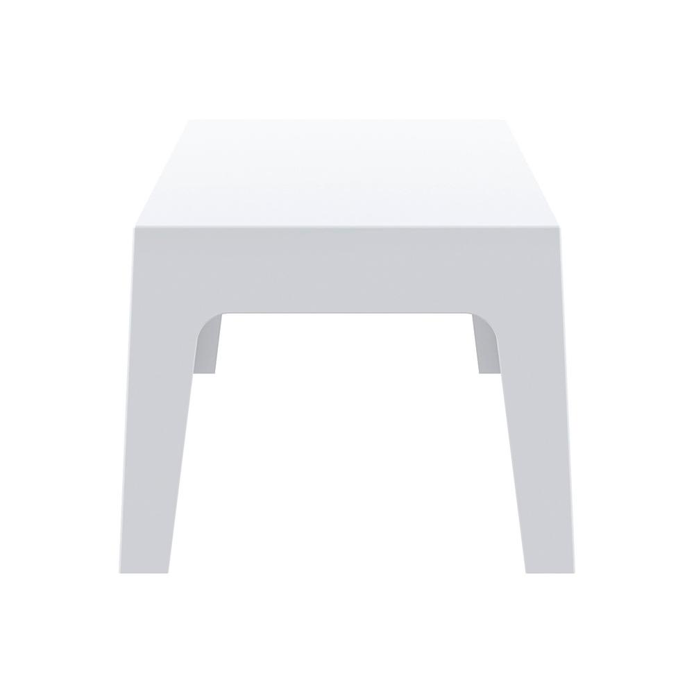 Box Resin Outdoor Center Table White. Picture 3