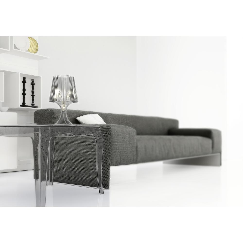 Queen Polycarbonate Side Table Transparent Clear. Picture 5