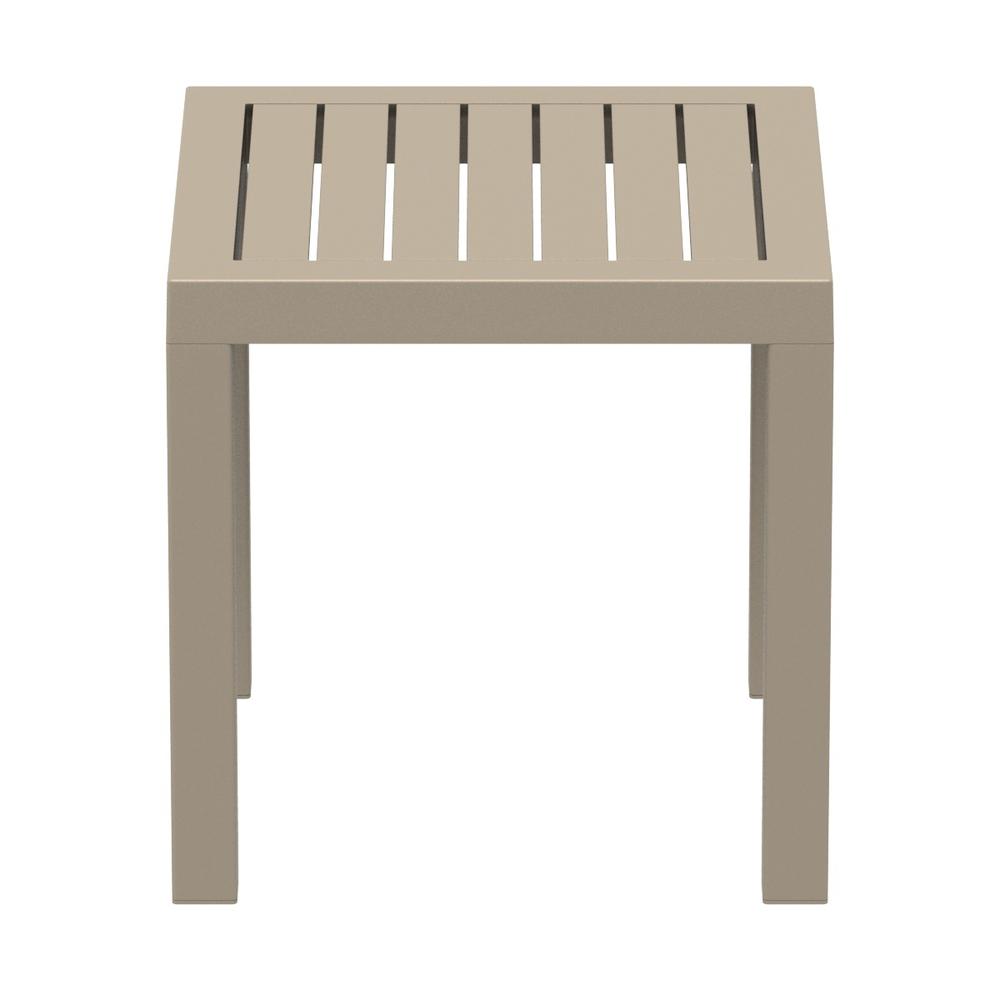 Square Resin Side Table, Taupe, Belen Kox. Picture 2