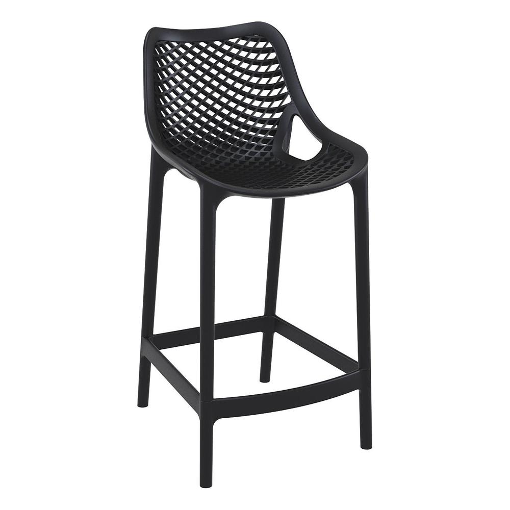 Outdoor Counter High Chair, Set of 2, Black, Belen Kox. Picture 1