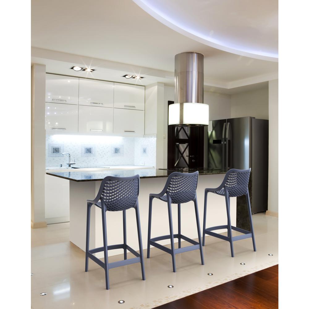 Air Counter Stool Dark Gray, Set of 2. Picture 7