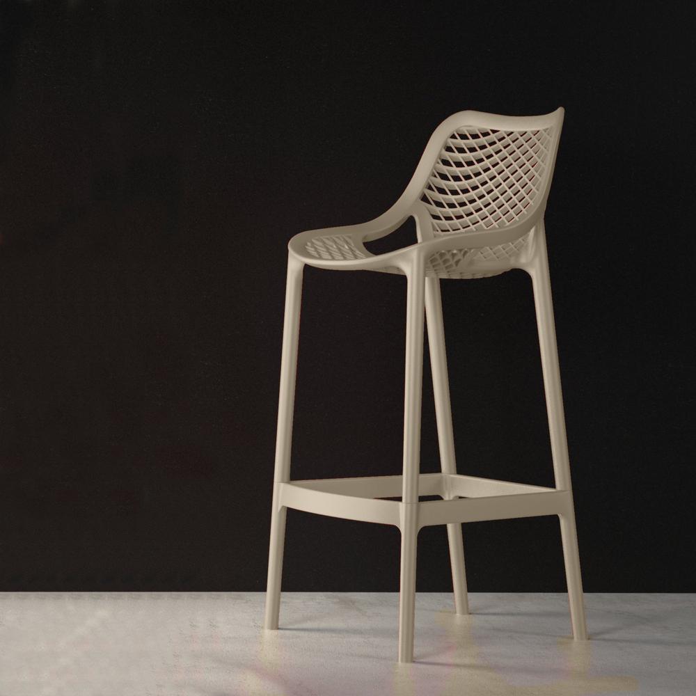 Air Counter Stool Taupe, Set of 2. Picture 6