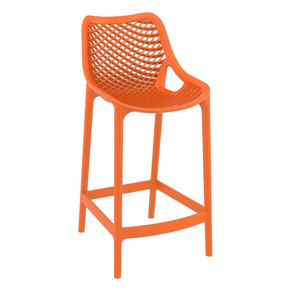 Air Counter Stool Orange, Set of 2. Picture 1