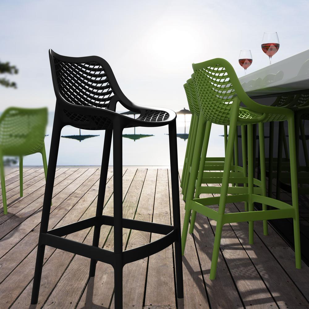 Air Bar Stool Black, Set of 2. Picture 6