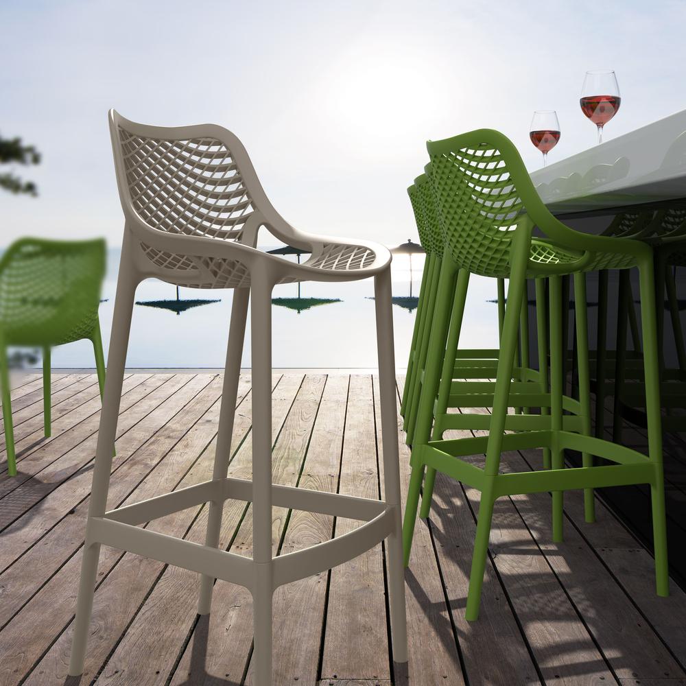 Air Bar Stool Taupe, Set of 2. Picture 6