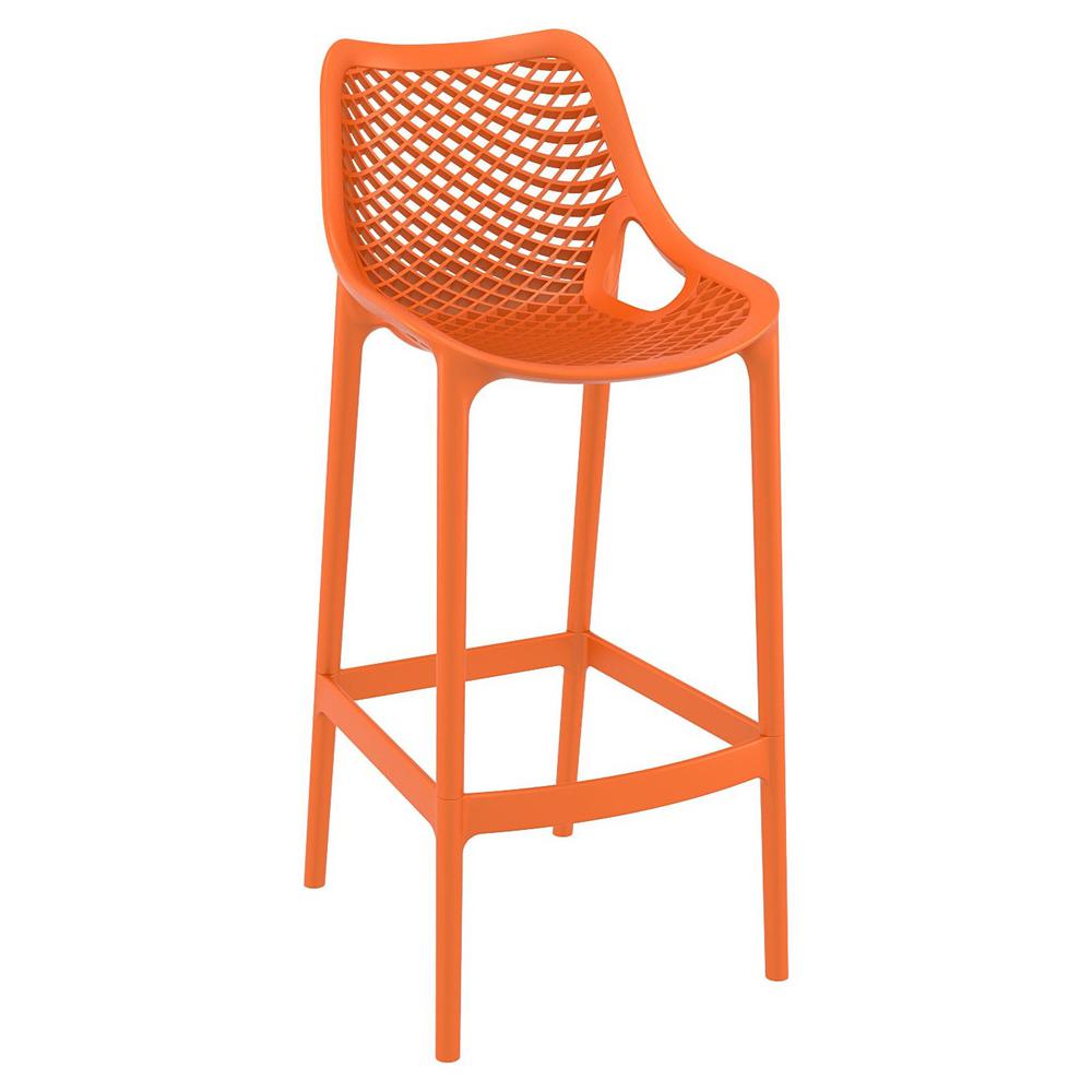 Air Bar Stool Orange, Set of 2. Picture 1