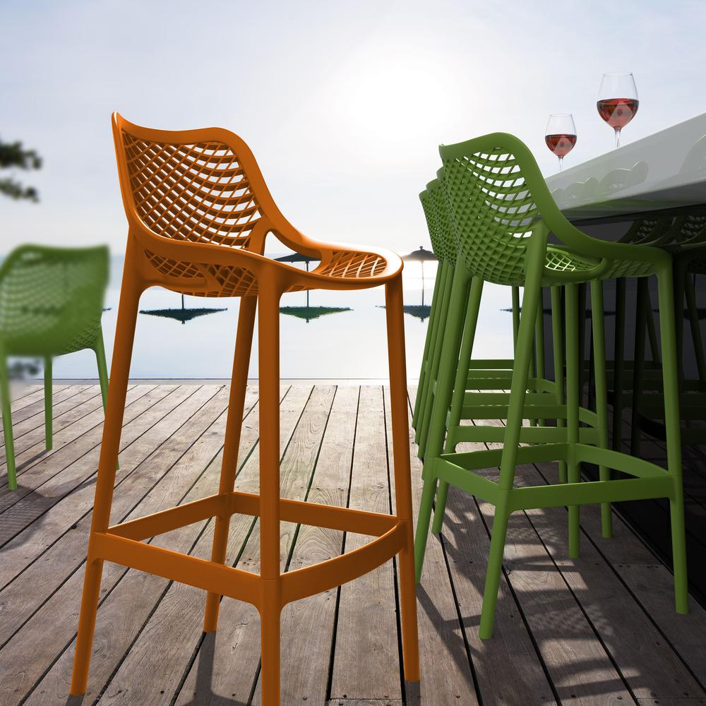 Air Bar Stool Orange, Set of 2. Picture 6