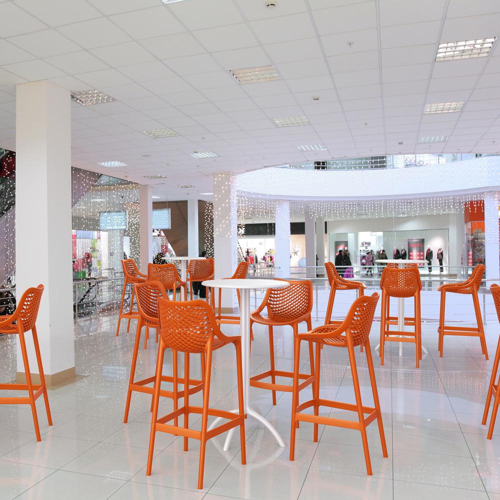 Air Bar Stool Orange, Set of 2. Picture 7