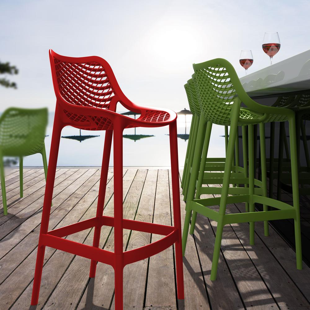 Air Bar Stool Red, Set of 2. Picture 6