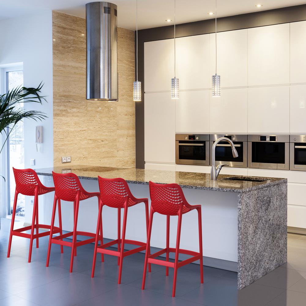 Air Bar Stool Red, Set of 2. Picture 7