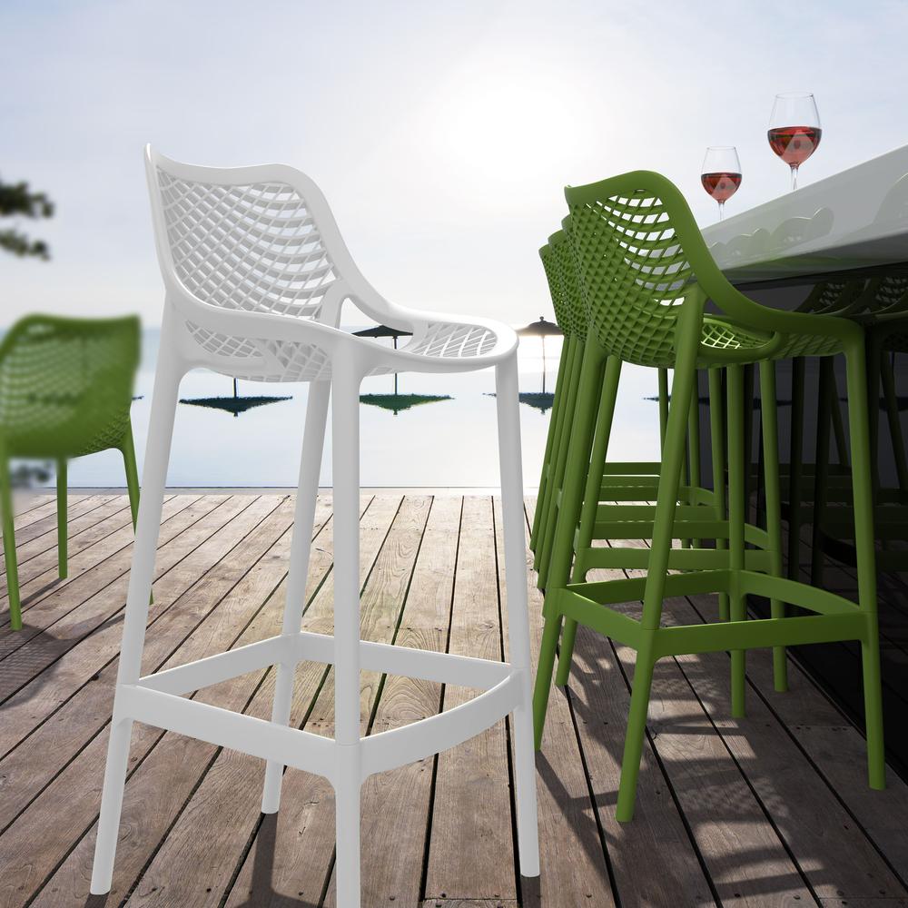 Bar Stool, Set Of 2, White, Belen Kox. Picture 7
