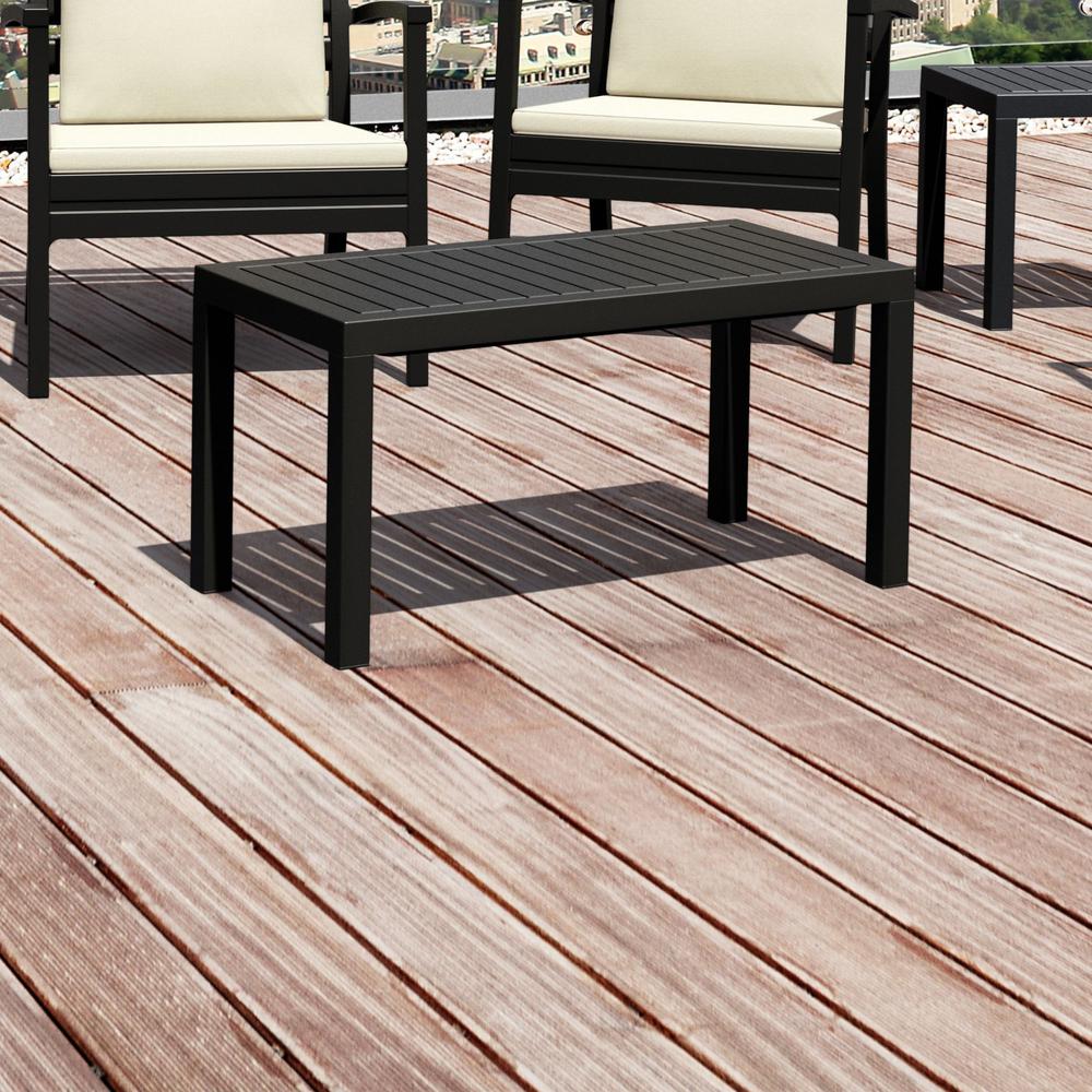 Ocean Rectangle Cofee Table Black. Picture 6