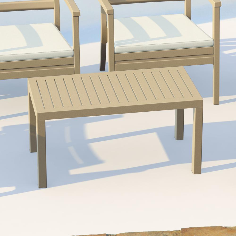 Ocean Rectangle Cofee Table Taupe. Picture 4