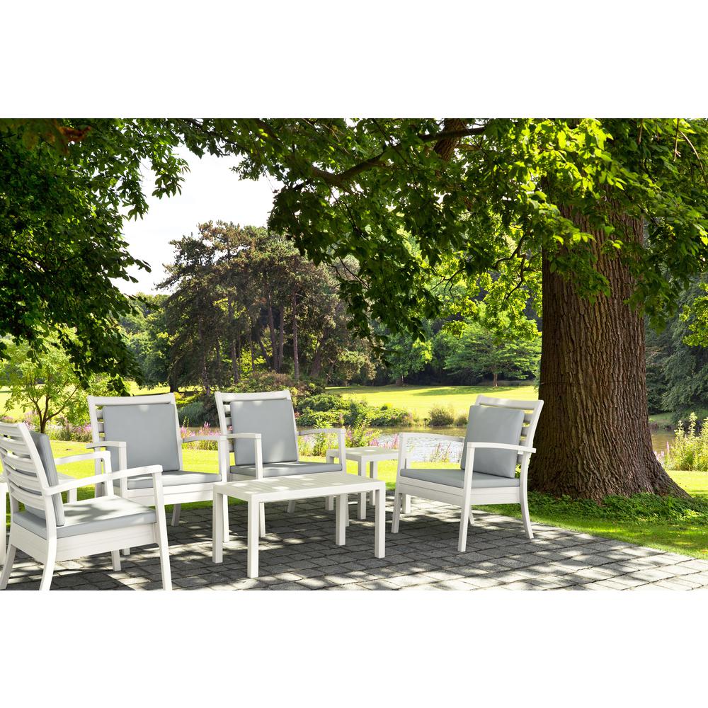 Ocean Rectangle Cofee Table White. Picture 5