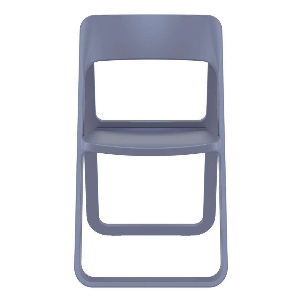 Dream Folding Outdoor Chair Dark Gray. Picture 3
