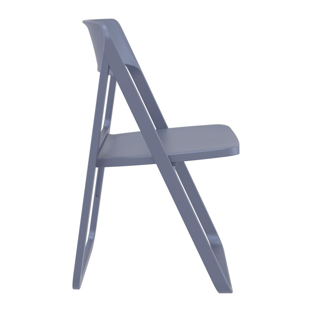 Dream Folding Outdoor Chair Dark Gray. Picture 4