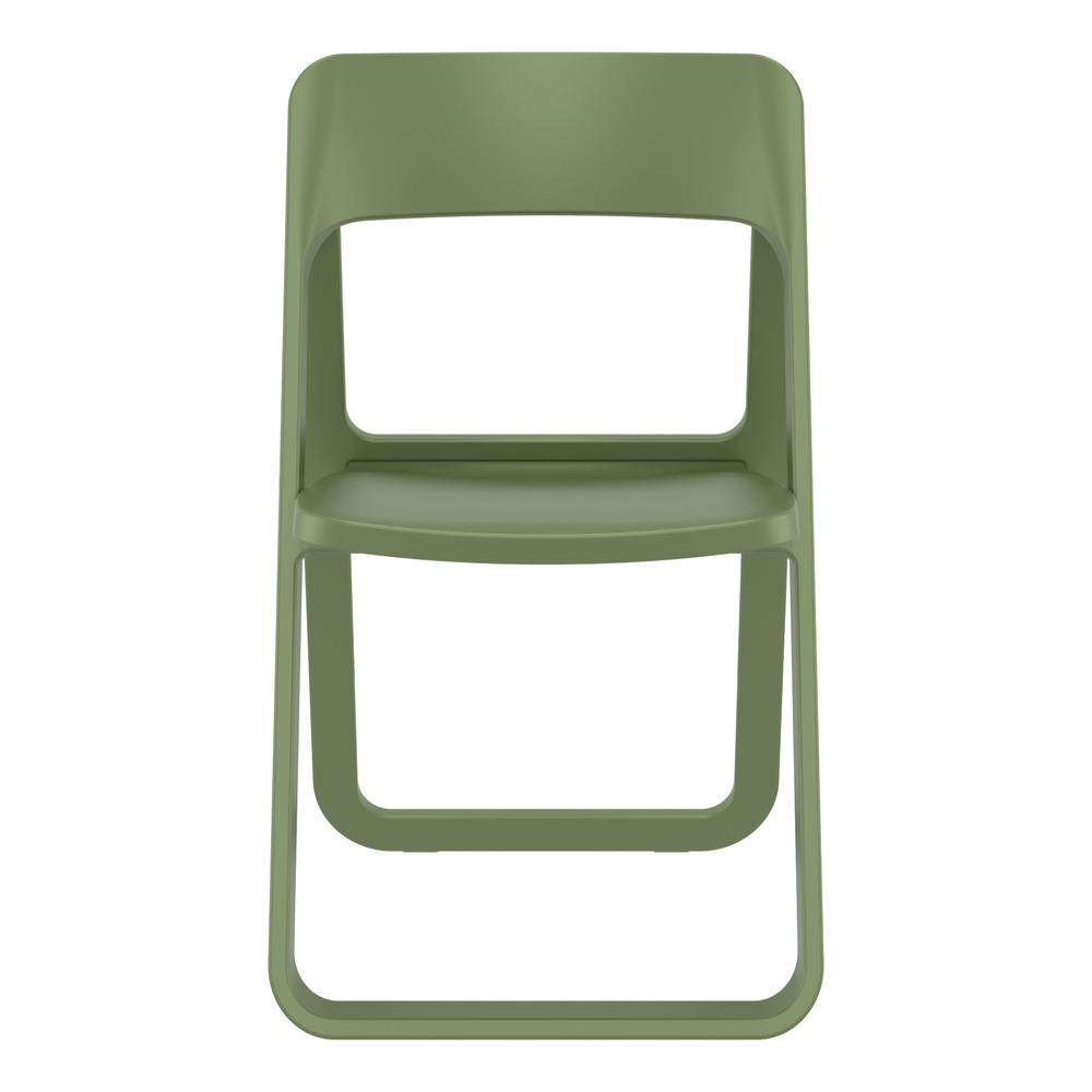 Dream Folding Outdoor Chair Olive Green. Picture 3