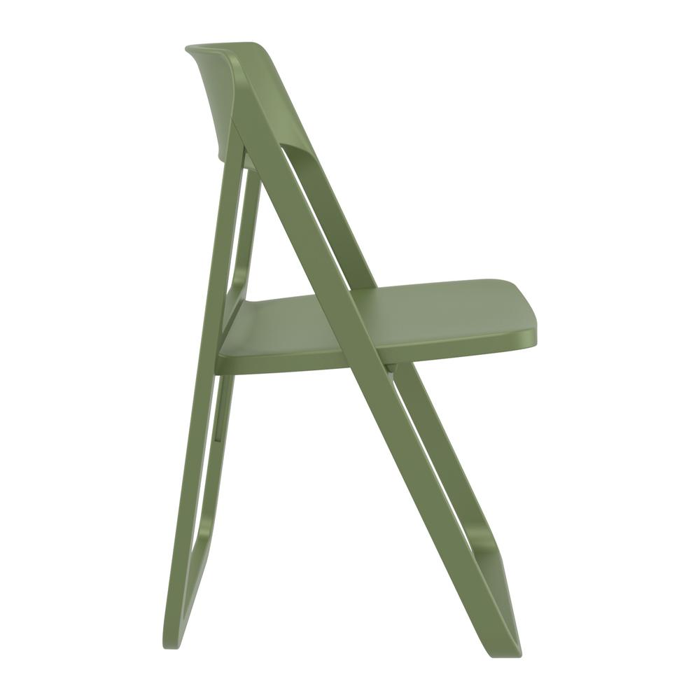 Dream Folding Outdoor Chair Olive Green. Picture 4